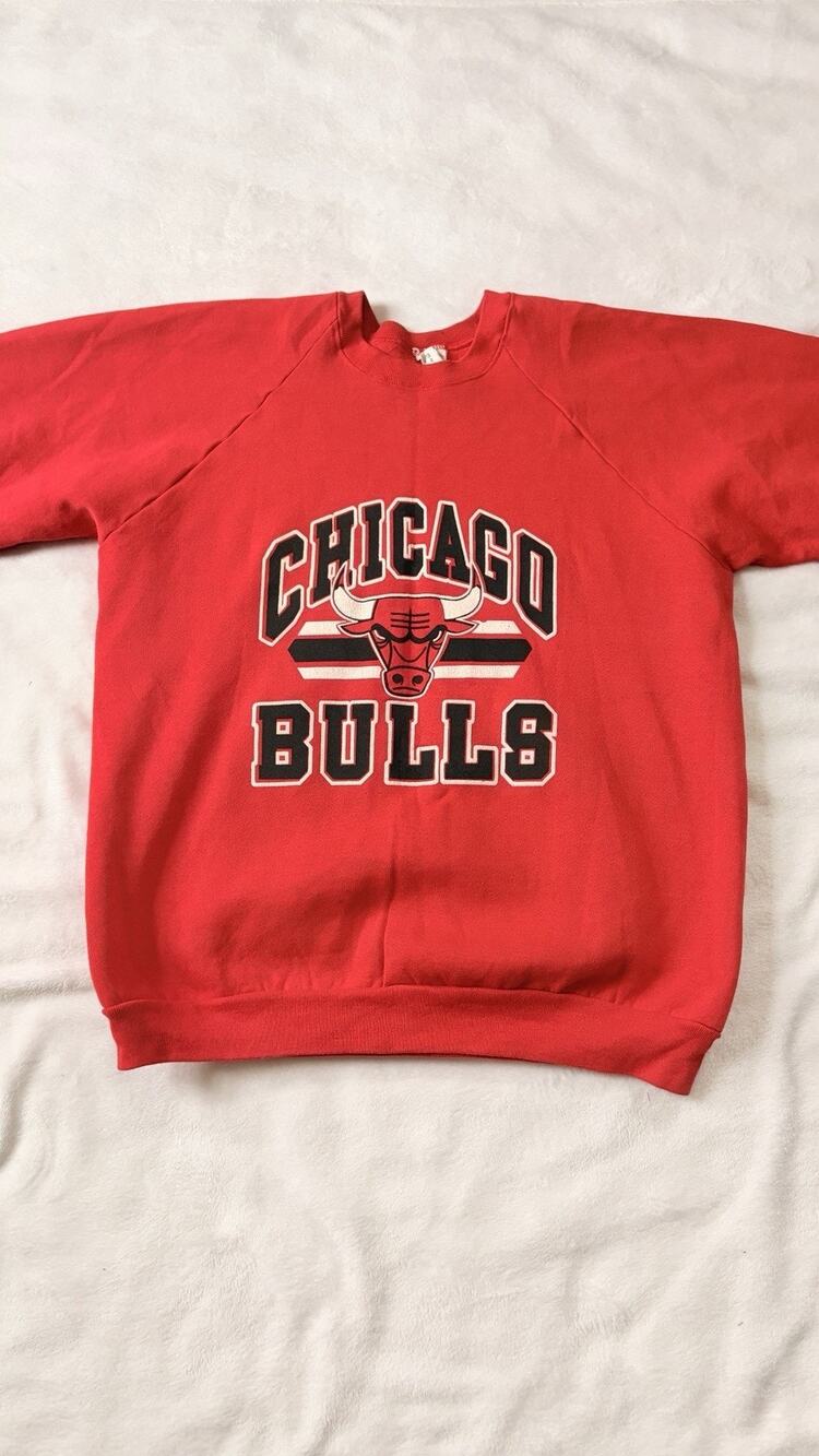 Chicago Bulls Men XXL Red NBA Basketball Crewneck 90